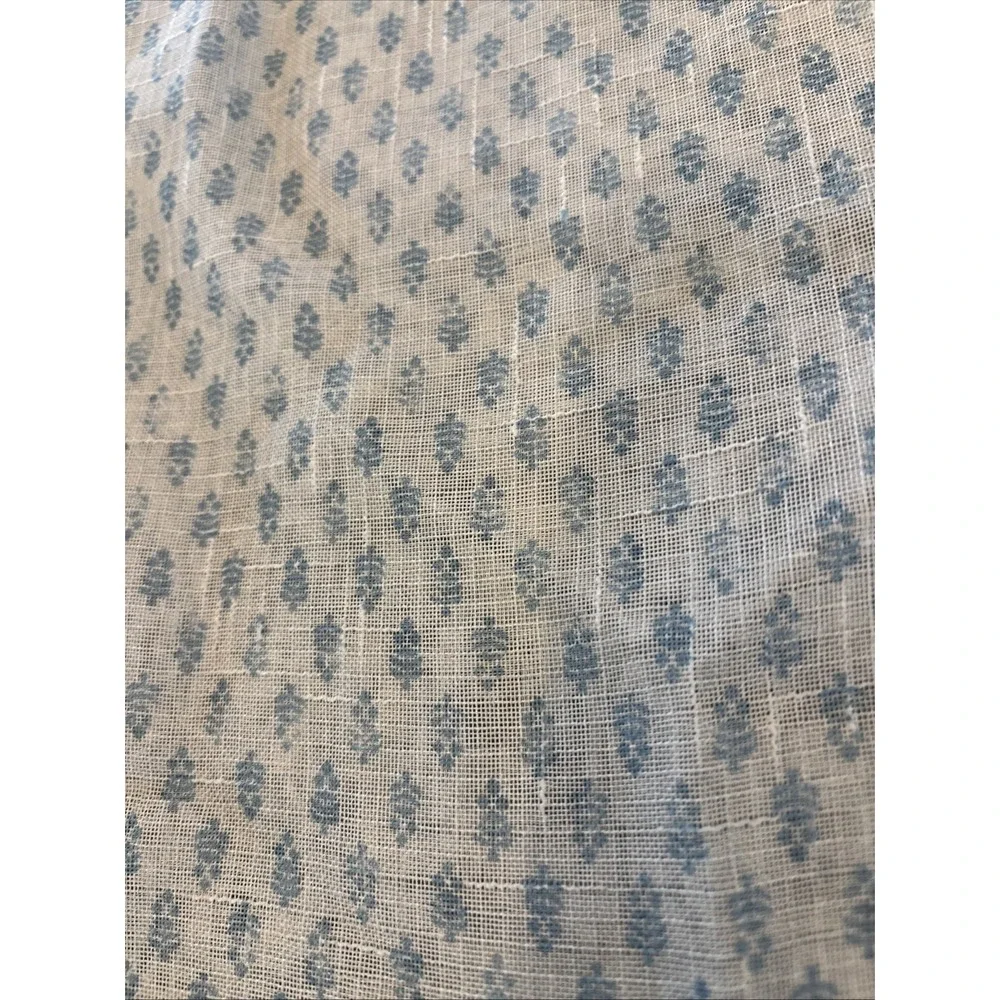 Sonoma Grommet Curtain‎ Panels (2) Sheer Beige Green Leafs 84